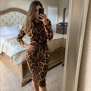 Leopard print dress